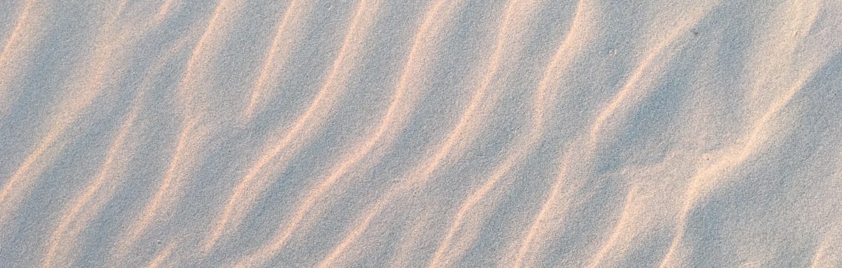 How often do you notice details, such as the structure of the sand?